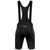 [Santic] Men's Bib Shorts, Cycling Bib Pants, Road Bike, Bicycle, Cycling Wear, Spring/Summer (Black, Size L)