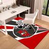 Tampa Bay Buccaneers Helm Bereichsteppich für Büro, Stuhlmatte, Dekorativer Teppich Wohnzimmer Matte, Große Größe Fan Geschenke Weihnachtsgeschenke