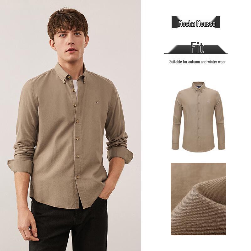 Navigare Men s Long Sleeve Brushed Cotton Casual Shirt L