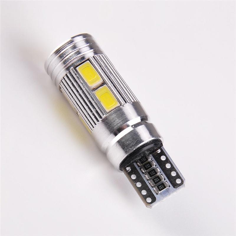 2 buc T10 alb 5630 LED 194 W5W 10 SMD Canbus fără erori Bec lateral pentru mașină