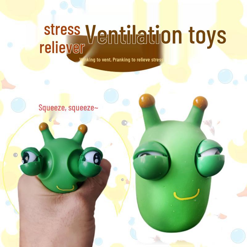 

Eyeball Worm Squeeze Toy: Funny Decompression Stress Relief for Kids