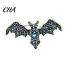 Daily Wear Decorative Pin Halloween Rhinestone Bat Brooch, Retro Gothic Shaped Lapel Brooch Pin, Jewelry Accessory for Clothing Bags Scarves Sweaters