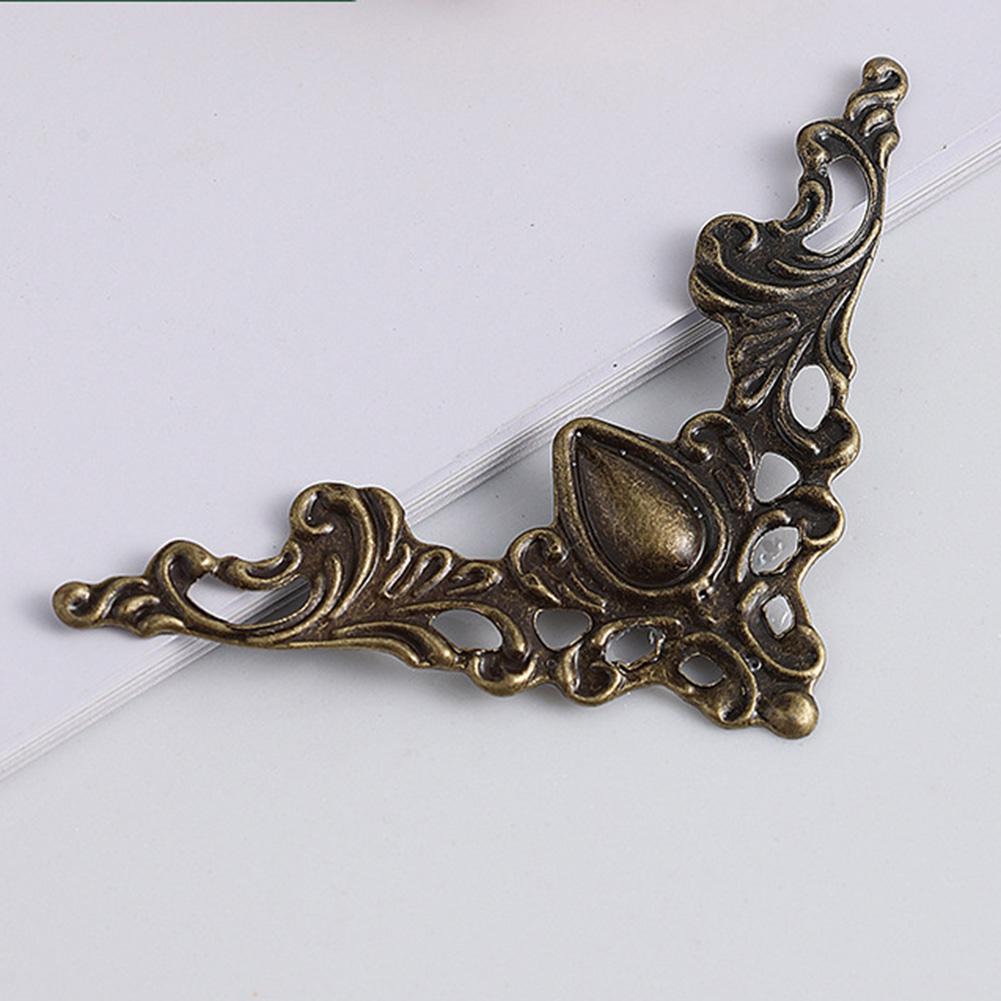 24X Metal Decorative Corner Edge Protectors For Books Photo Frames Jewelry Boxes Metal Corners Decoration Crafts Office Supplies