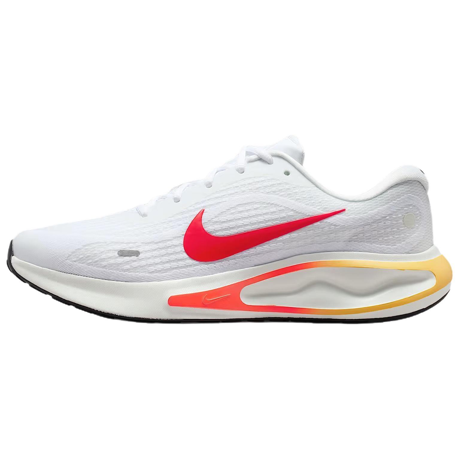 Nike Journey Run  White Bright Deep Red  Men s FN0228-110 EU 44