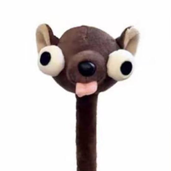 Yousheng Long Neck Animal Plush Keychain Soft Stuffed Dog Cat Frog Rat Pendant Plush Bags Backpacks Charm Birthday Gift for Animal Lovers