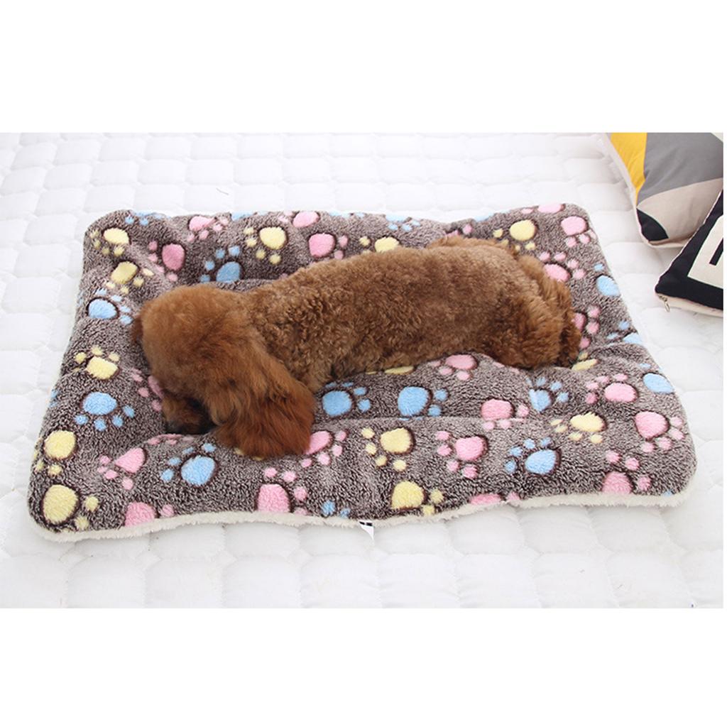 Furry Dog Blanket Soft and Warm Flannel Fleece Washable Pet Blankets for Dog Cats Cute Star Print Throw Cover