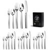 Cutlery Set 20 Pieces Dishwasher Safe Stainless Steel Nordic Style Dinner Spoon Fork Knife Teaspoon Dessert 4 Each Stylish Gift Present Wedding