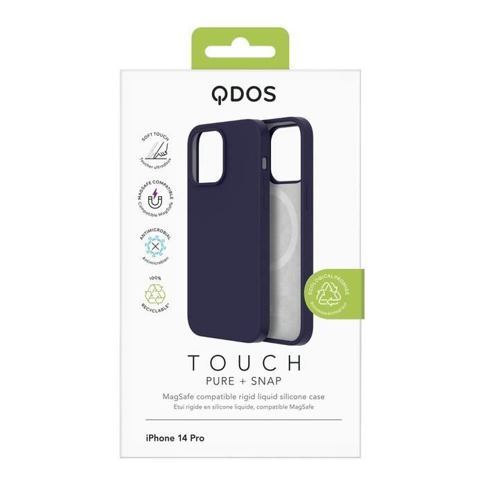 Coque pour iPhone 14 Pro Touch Pure avec Snap Compatible MagSafe QDOS Violet