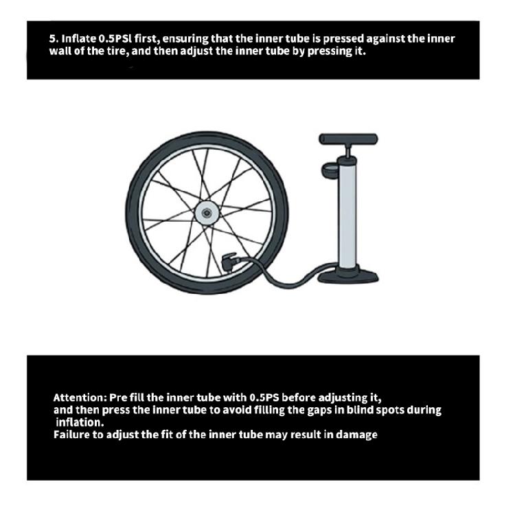 Light Weight Bike Interior Tire Tube Puncture Resistant Mountain Bike Inner Tube Replacement Tube Easy to Use