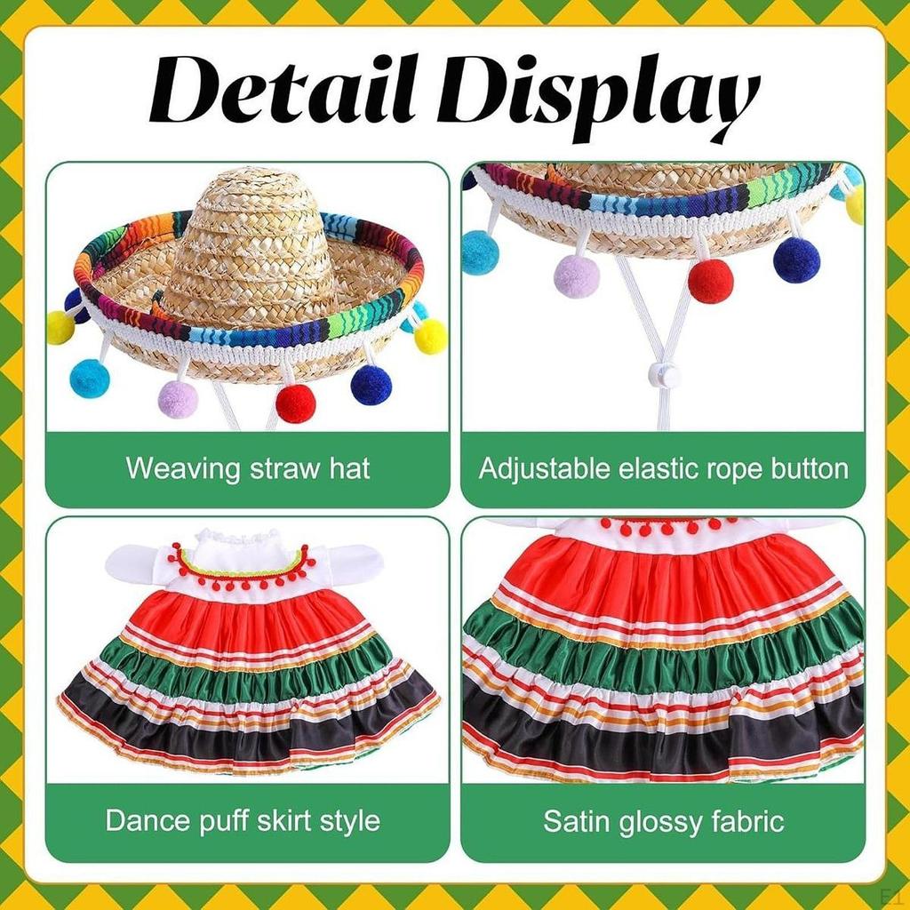 Goose Outfit, -Goose Costume, Mexican Sombrero, Seasonal Festive Costume for Garden Parties,