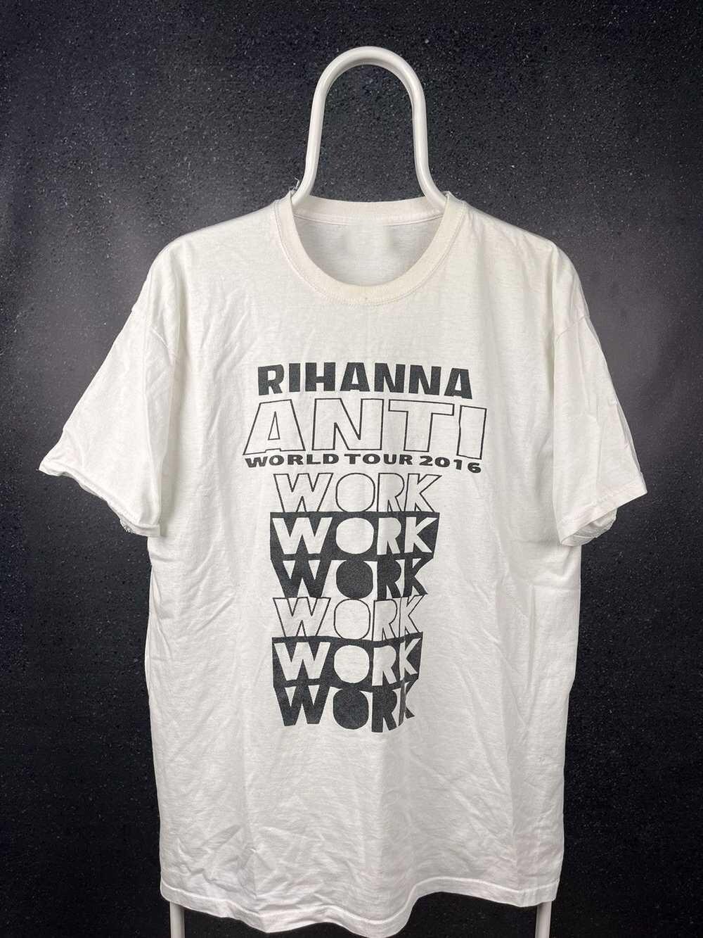 Rihanna Anti World Tour 2016 Rap Tee Shirt White Cotton All size S