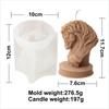 Horse Head Statue Candle Mold Animal Head Candle Silicone Mould Handmade Soap Mold for DIY Fondant Candy Decorating Tool