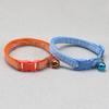 Yousheng Pet Collar Plaid Pattern Multiple Colors Vibrant Buckle Bells Small Dog Cat Regular Collar Pet Accessories