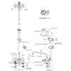 TOTO deck type 2 handle shower mixer faucet TMS26C [general area specification]