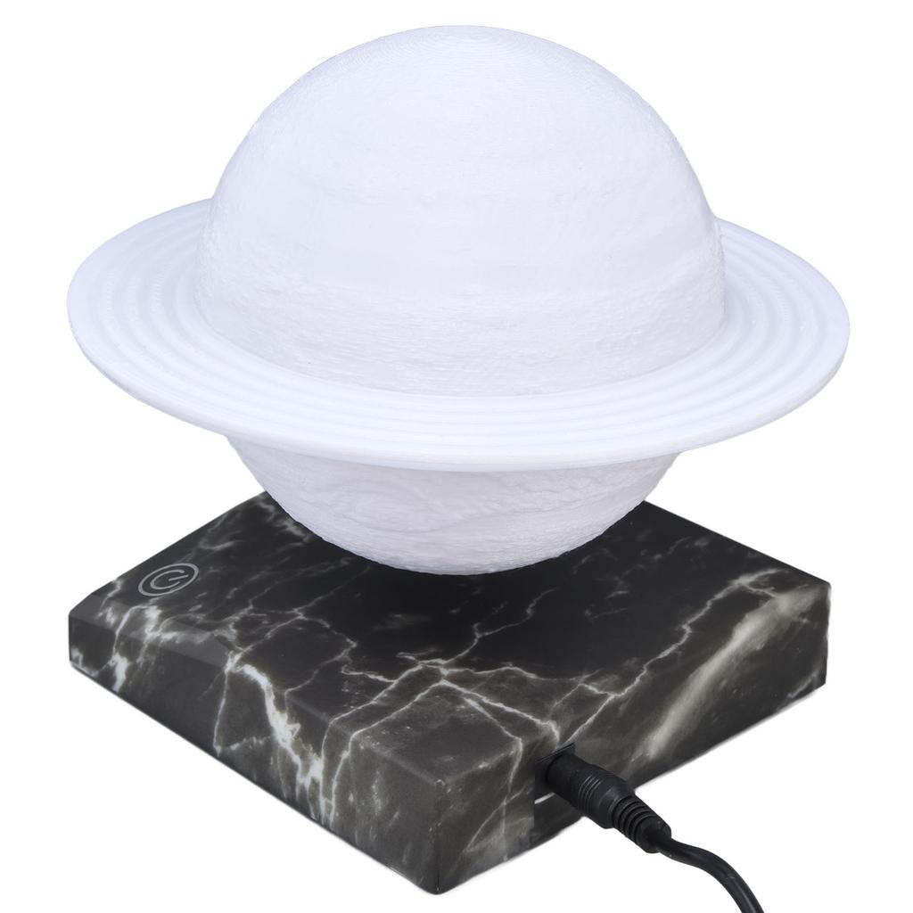 LED Saturn Nachtlicht 3 Farbmodi 3D-gedruckte Magnetschwebe Mondlampe für den Haushalt