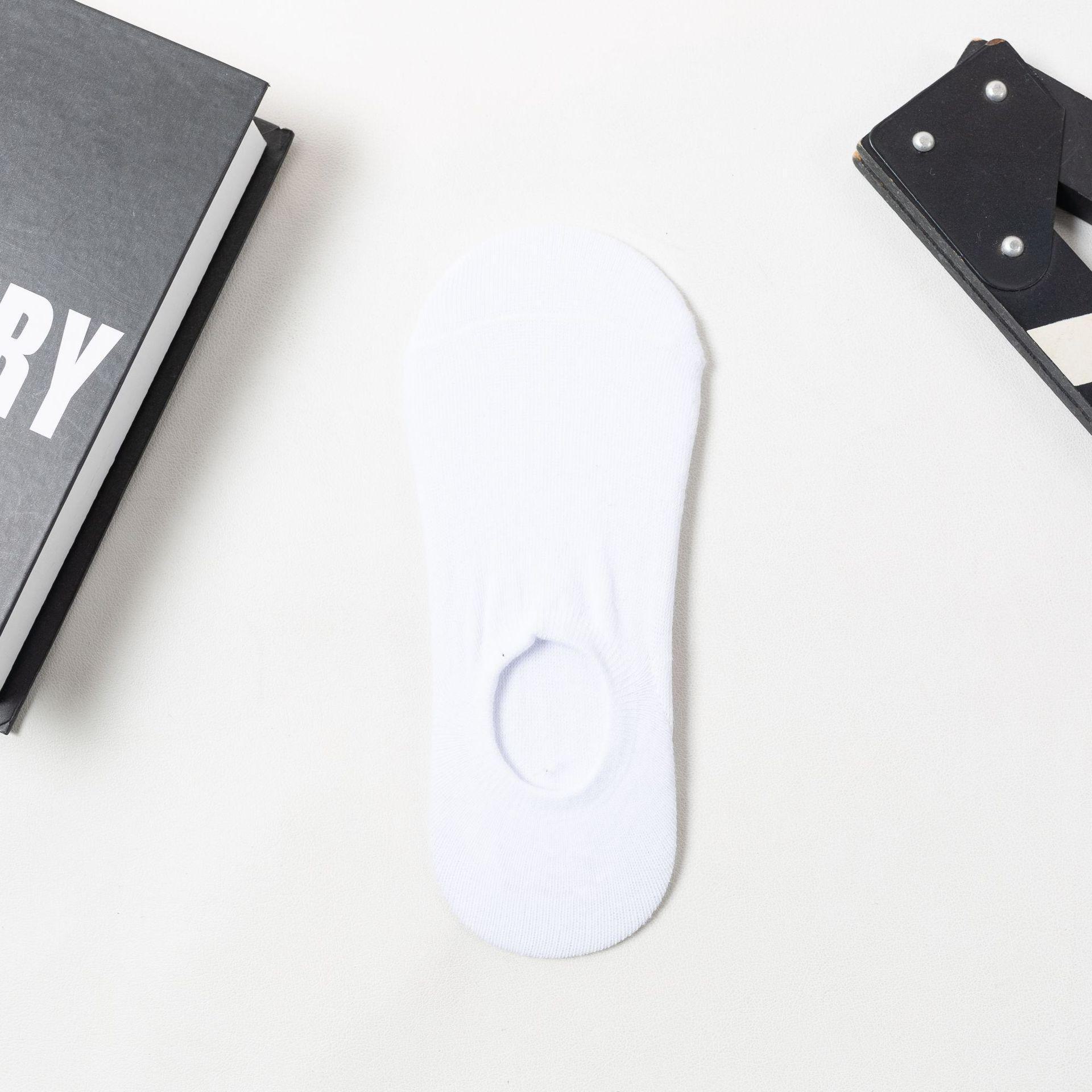 

Мужские невидимые нескользящие летние носки — дышащие, дезодорирующие, с глубоким вырезом, с неглубоким горлом. белый