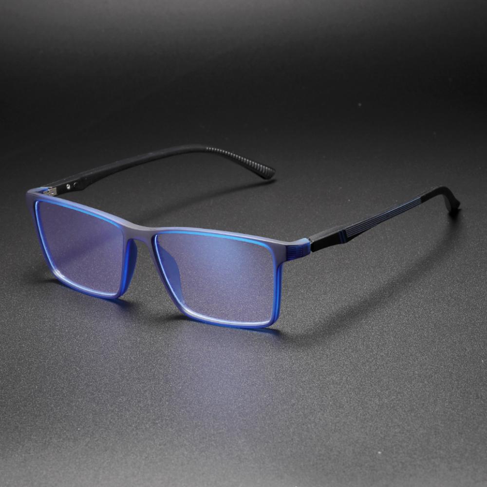 

Ультралегкие модные мужские оправы для очков, квадратные, удобные, анти-синий свет, мужские очки TR90, декоративная оправа для очков для компьютера 1pcs