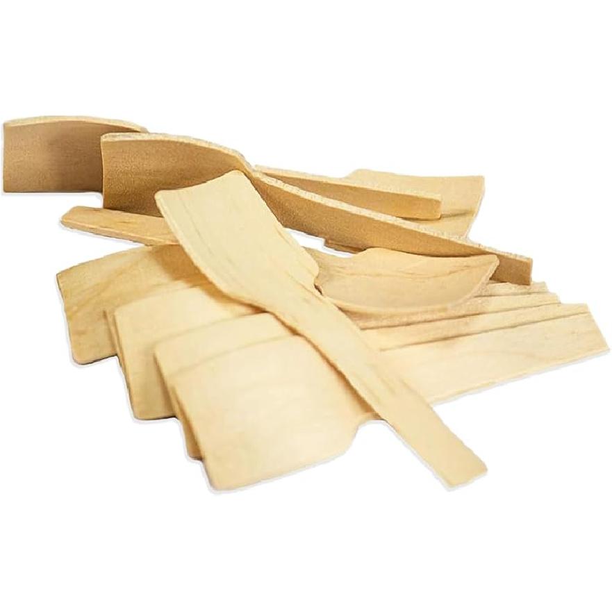 2.75  Disposable Wooden Taster and Sampling Spoons - Pack of 100ct Pack of 300ct
