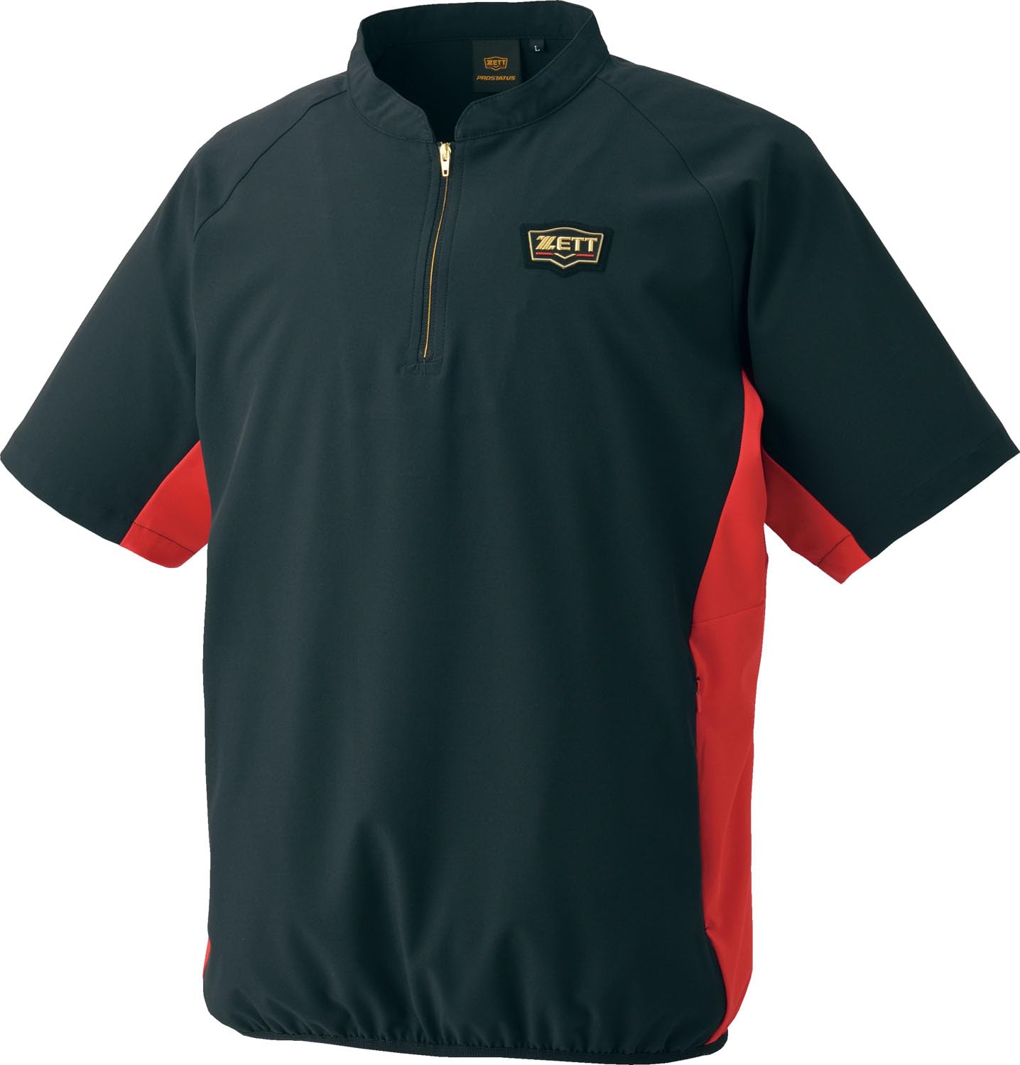 

ZETT Pro Status Бейсбольная куртка с коротким рукавом, черная, размер M, мужская куртка на молнии до середины, (1900),