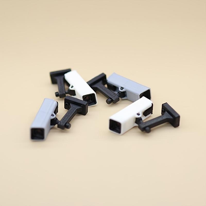 2pcs 1:12Scale Mini Simulated Non-Electric Security Camera Decor|Display Prop,Handmade Craft Supply,Vintage Miniature Photo Prop