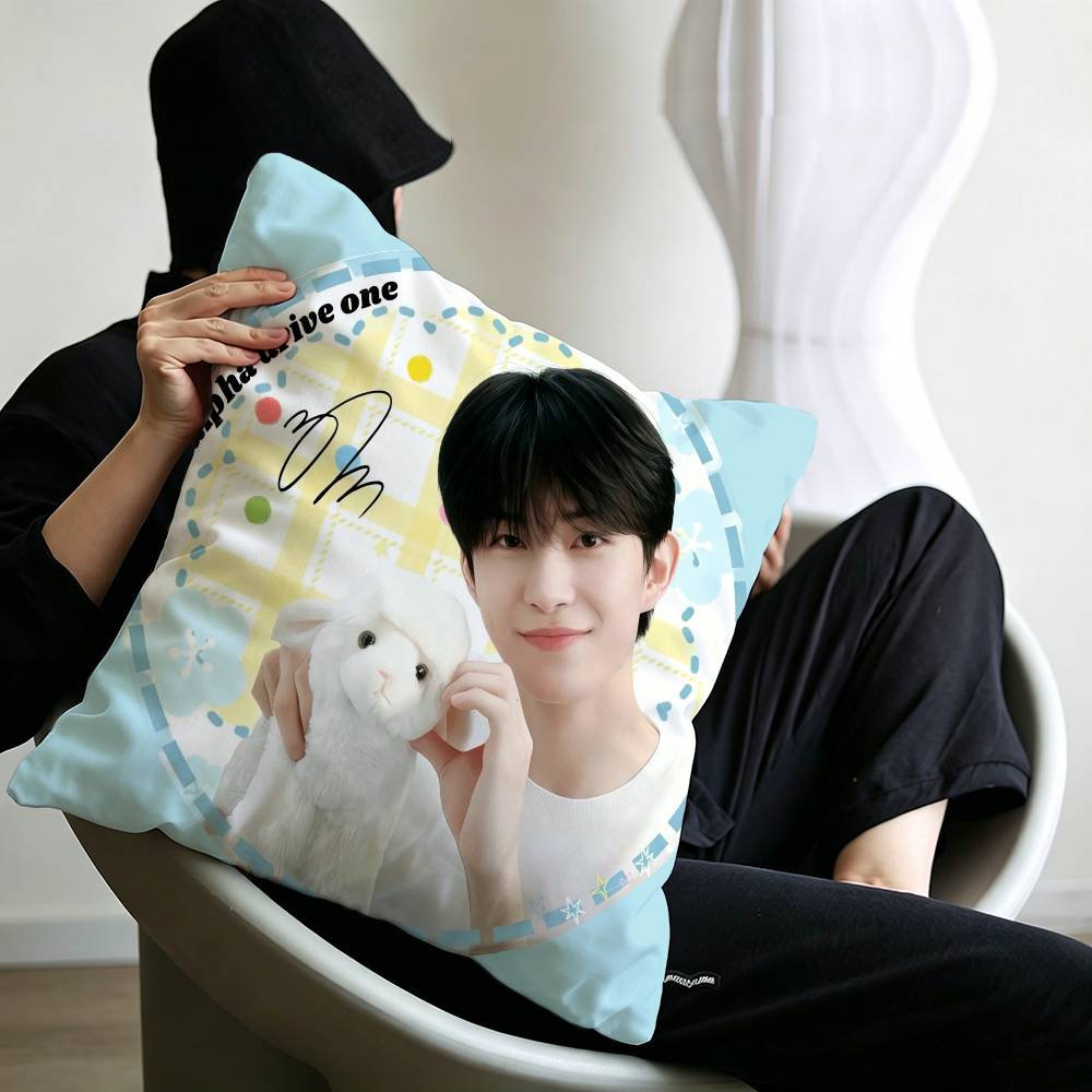 popular Kpop Group A-ALD1 singer Pillow Anime Pillow Sofa Bed Head Pillow Cover Cushion Cover 45x45 cm Fashion