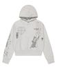 SECONDSALT Angel Tattoo Graphic Hoodie (Back Melange)