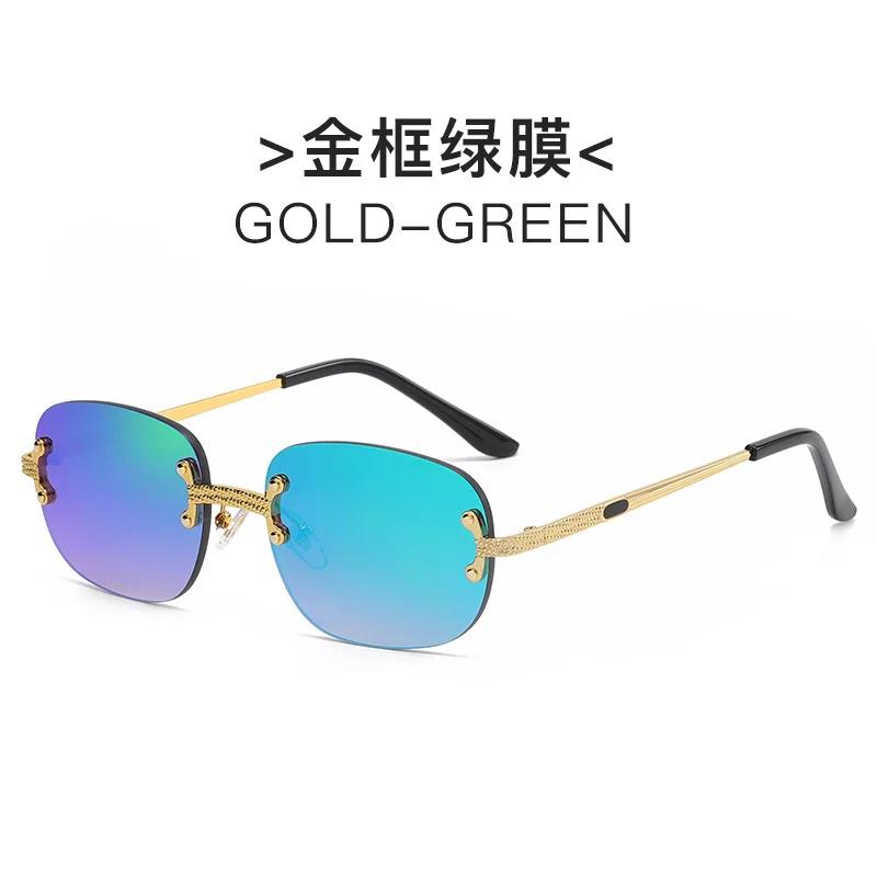 Small Metal Sunglasses Vintage Oval Frame UV400 Luxury Brand Design for Women Men Mirror Sun Glasses Gafas De Sol