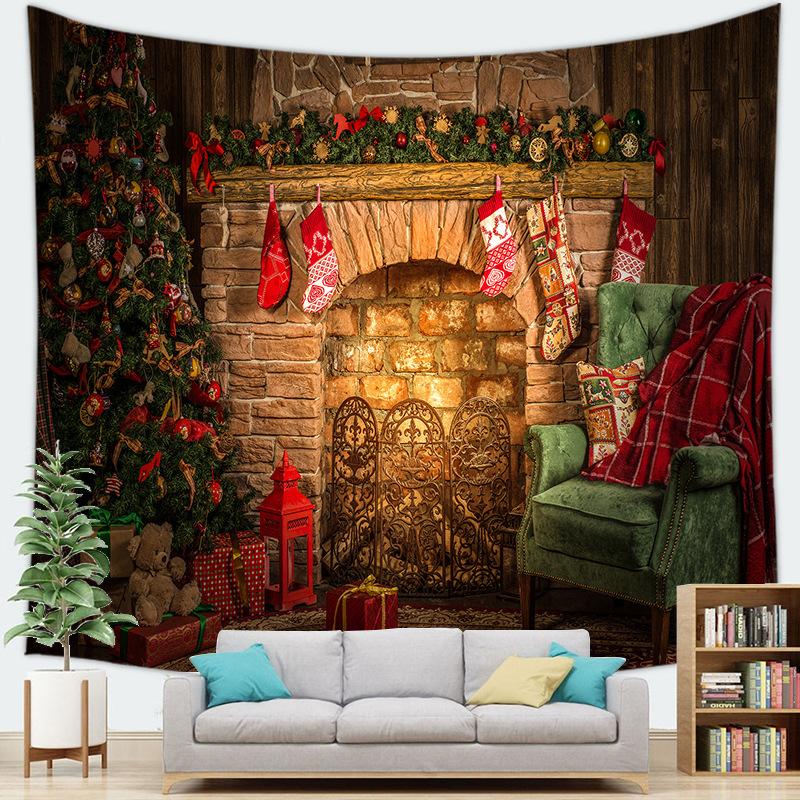 Bedroom Home Interior Christmas Series Tapestry Wall Hanging