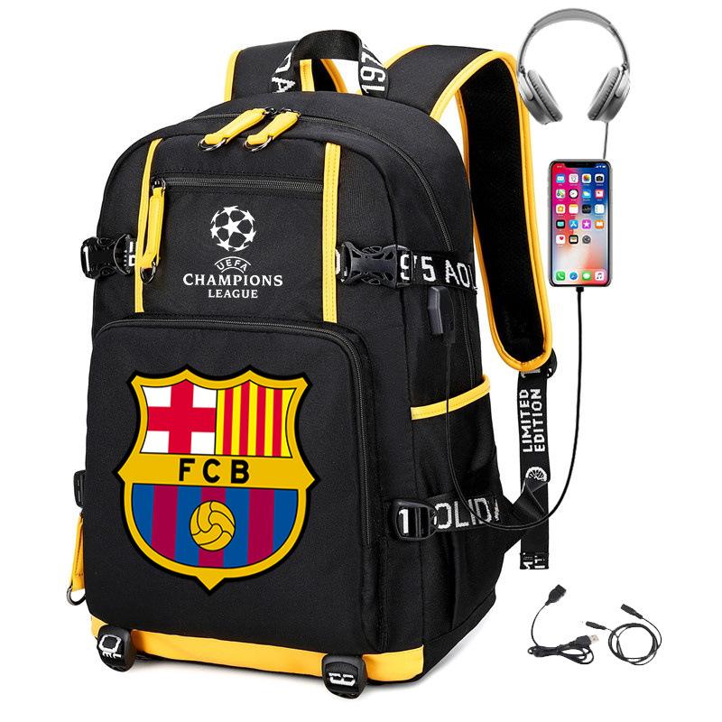 Casual Schoolbag, Simple Outdoor Usb Interface, Large-Capacity Travel Bag, Load Reduction Trend Backpack