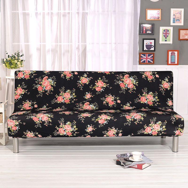 Premium Stretch Elastischer Armloser Schlafsofa Couchbezug Mit Weichem Stoff Und Ausgezeichneter Passform