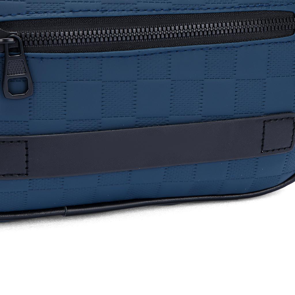 Men's Business Crossbody Bag – Soft PU Leather Shoulder Bag with Adjustable Strap for Work & Travel