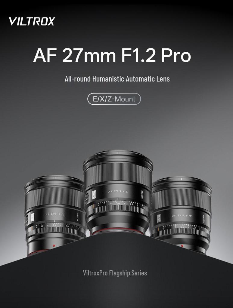 Viltrox 27mm f/1.2 Pro Prime Lens for F/Z/E Mount Mirrorless Cameras with Autofocus