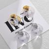 Transparent hook earrings