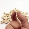 10mm 100pcs Square Natural Wooden Alphabet Beads A-Z 0-9 Letter Beads for Bracelets Spacer Baby Smooth Teether Jewelry Pacifier CDN