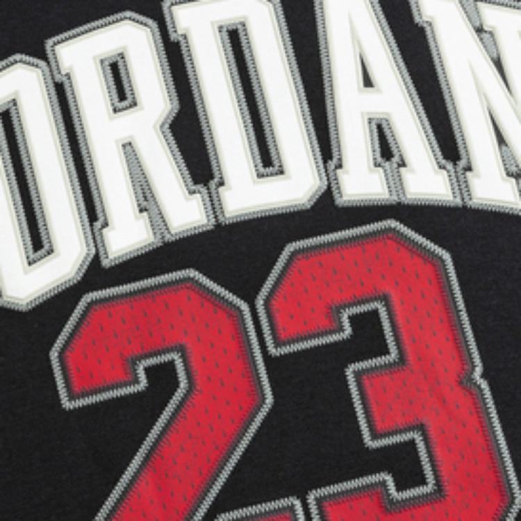 Jordan Comfortable Hooded Digital Print Long Sleeve Sweatshirt Kids Sweatshirt Black JD2342098GS-002