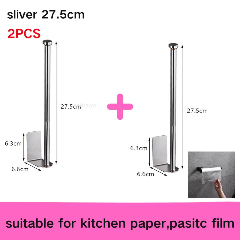 1-3pcs Kitchen Toilet Paper Holder Tissue Holder Hanging Bathroom Toilet Paper Holders Roll Paper Holder Towel Rack Storage Rack