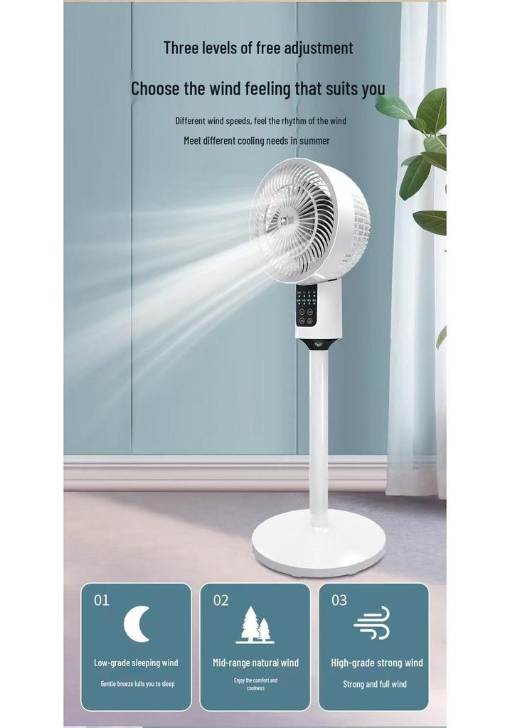 Camel Silent Air Circulation Fan: Desktop & Floor Convection Fan