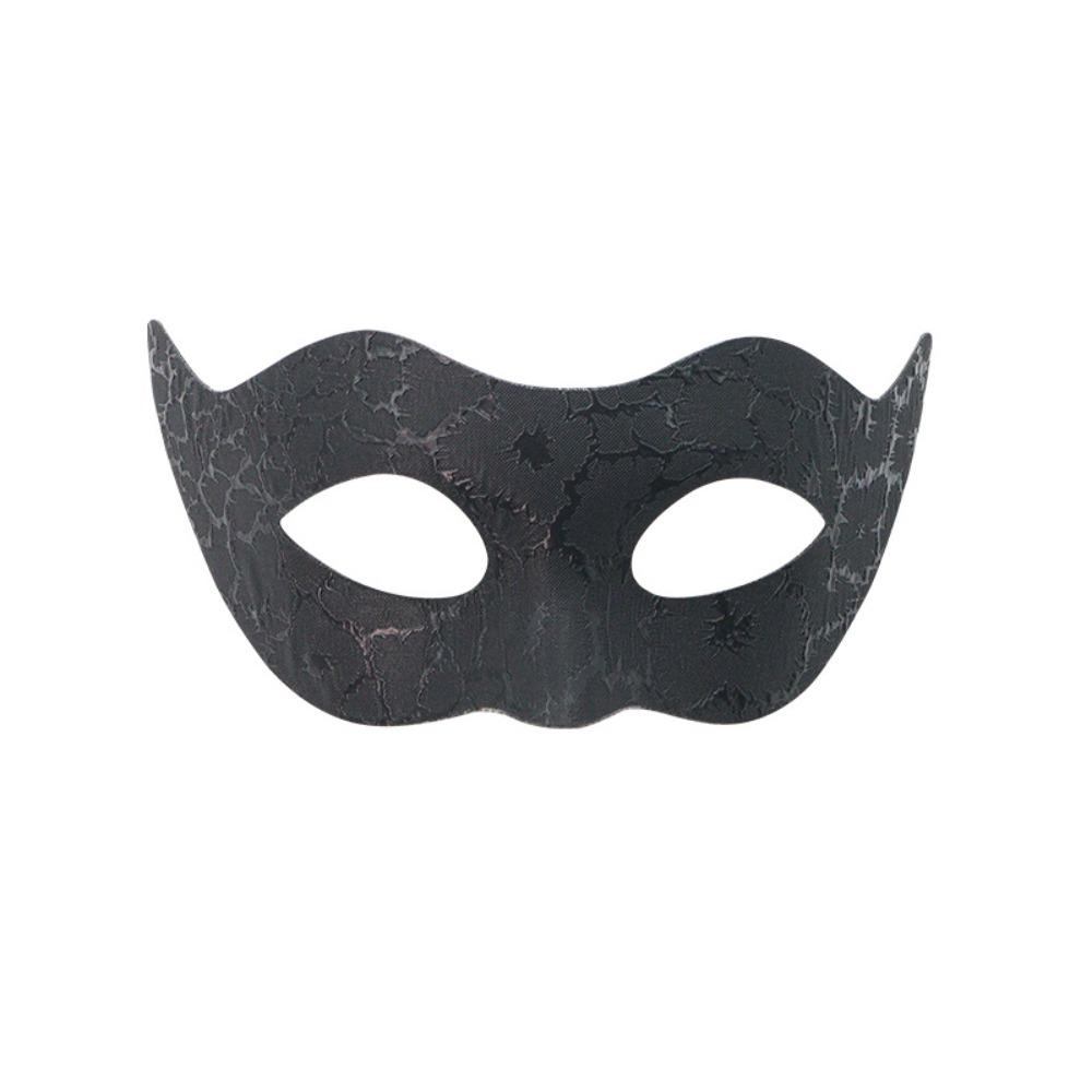 Vintage Plastic Masquerade Masks Crack Pattern Party Decoration Mardi Gras Masks 3 Styles Half Face Mask Festival Costume Party