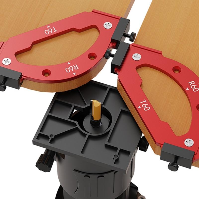 Woodworking Round Corner Radius Templates Router Table Corner Radius Jigs Wood Board Arcs Cutting Auxiliaries Tool