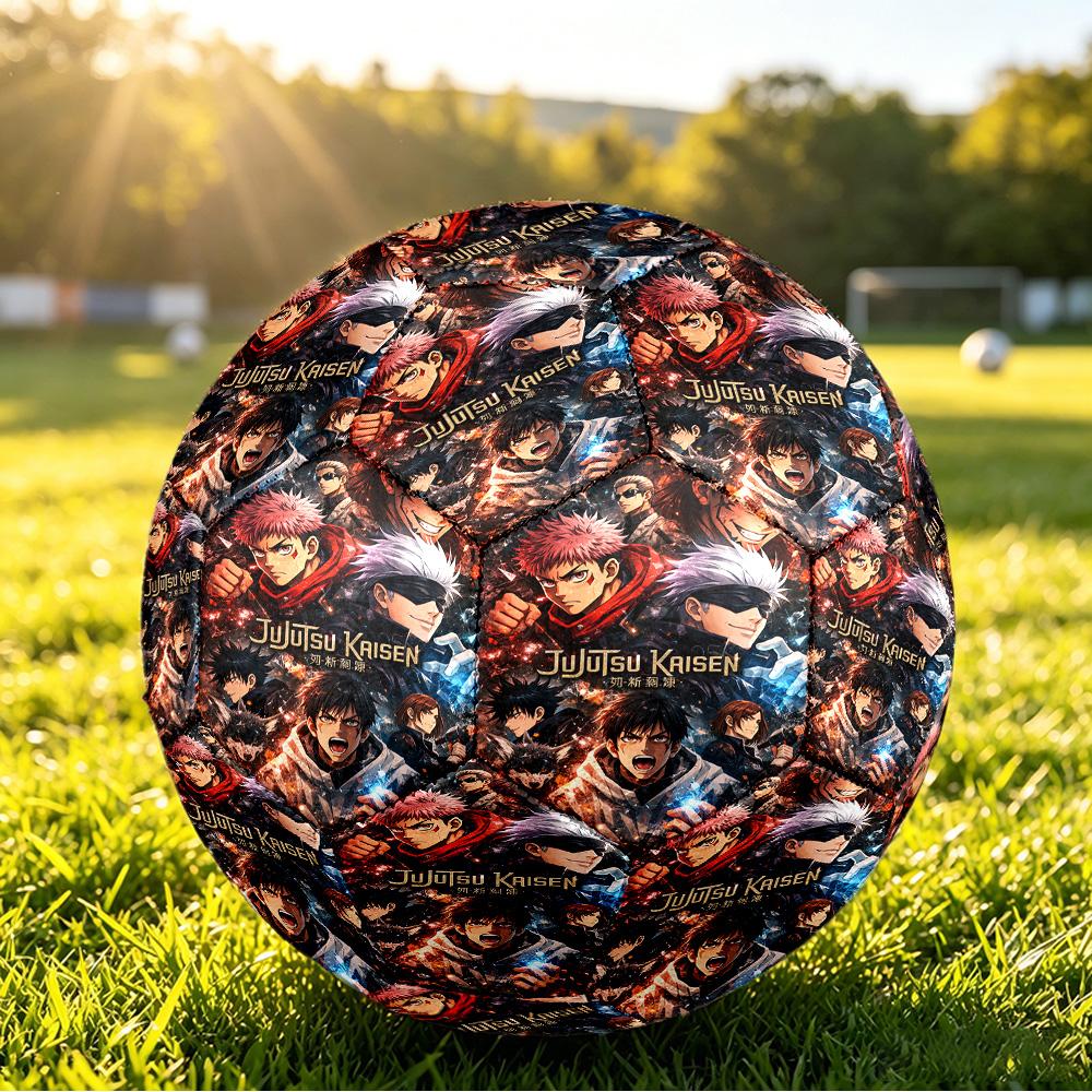 Jujutsu Kaisen Size 5 Soccer Ball, Durable Standard Football For Training Match Outdoor Sports