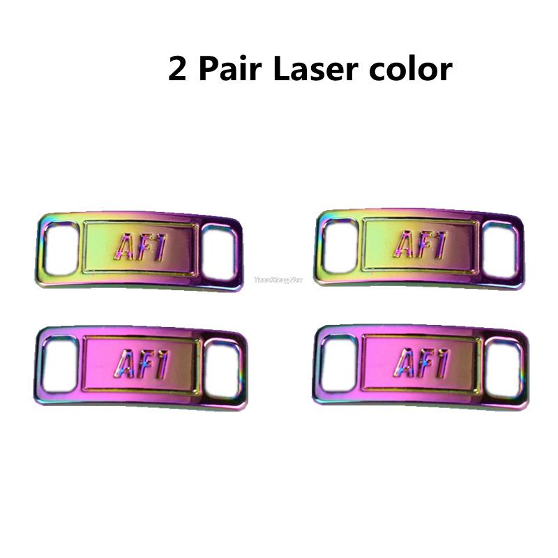 2pcs/pair AF1 Diamond Shoe Charms Fashion Laces Buckle Quality Metal Shoelaces Decorations Chapa Af1 Buckles Shoes Accessories