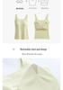 Square Neck Seamless Camisole with Chest Pads: Comfortable, Wide Strap, Fixed Cups, Beautiful Back Design for Women.