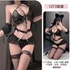 Yiyue erotic underwear sexy pure desire pearl neck strap hip wrap large size uniform temptation pajama set 1111
