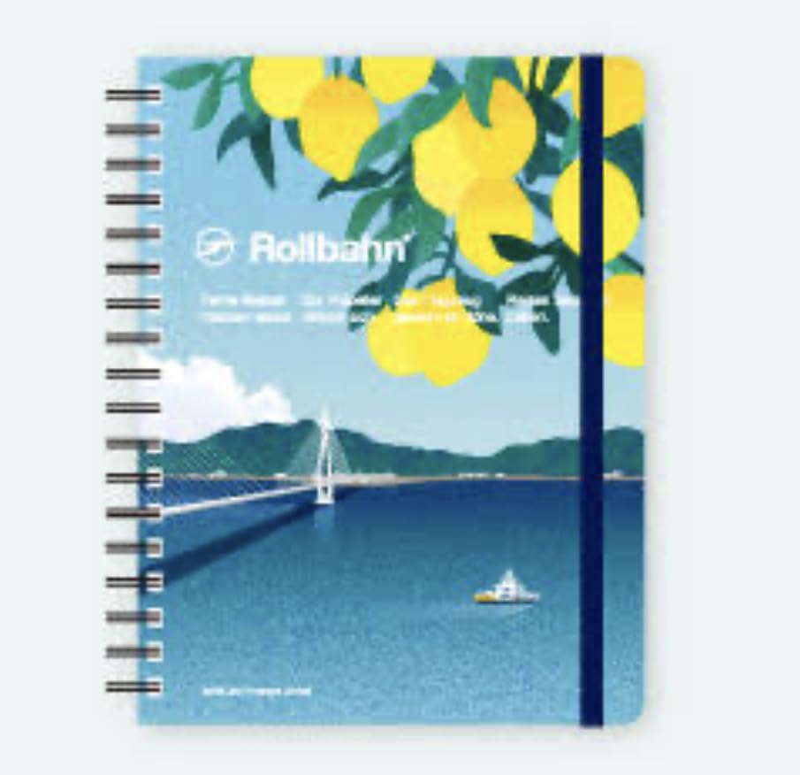 

[Лимитированная серия Хиросима] Набор Rollbahn Дизайн Setouchi Shimanami Kaido Блокнот размера L Дизайн дневного времени