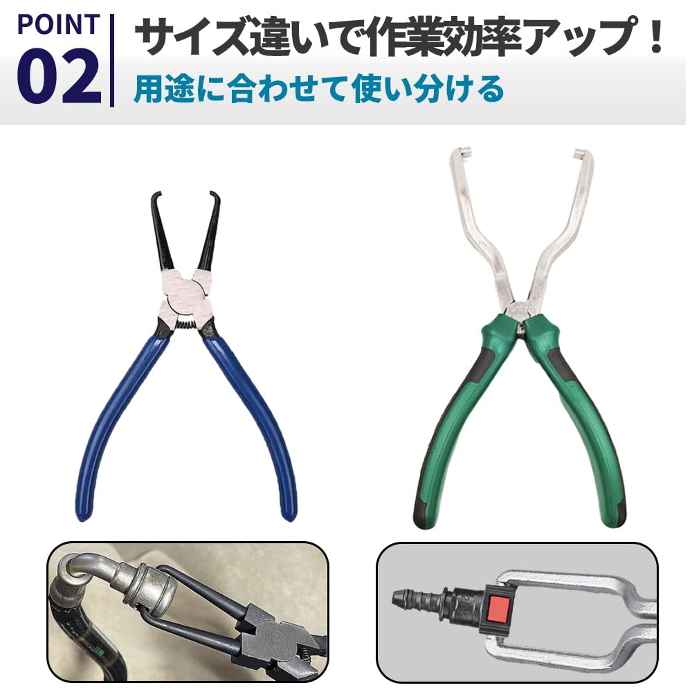 PREMIUMM Coupler Removal Pliers Clip Clip Connector Coupling Tool Set Tool, Wrench, Remover, Pliers, Remover, 3-Piece