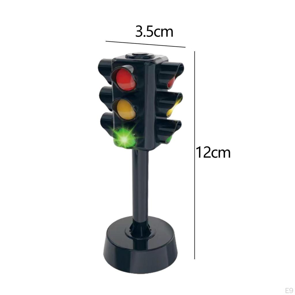 Simulated Traffic Light Pretend Toy Mini Scientific Experiment Safety Teaching Aids Portable