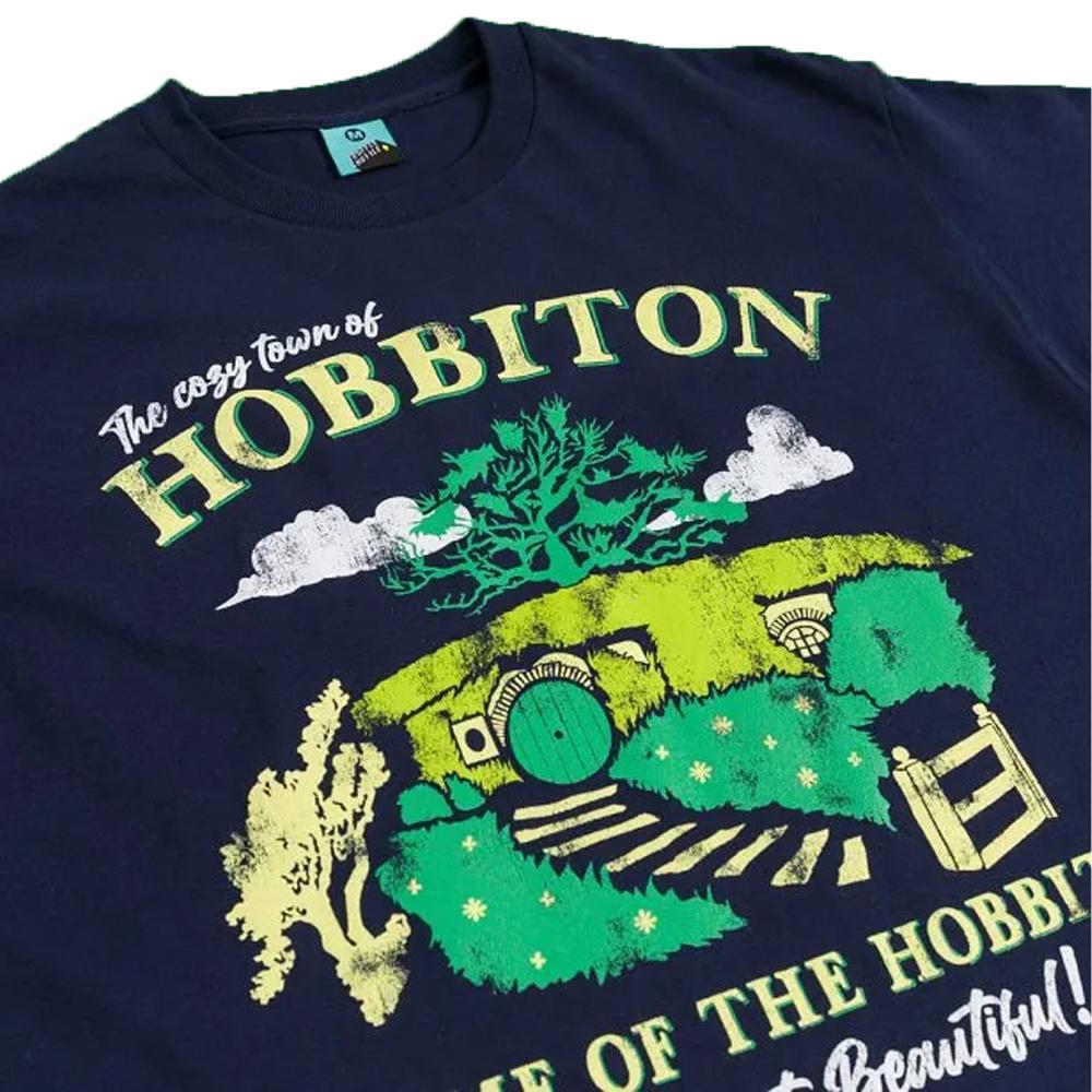 The Hobbit Unisex Adult The Cozy Town Of Hobbiton T-Shirt