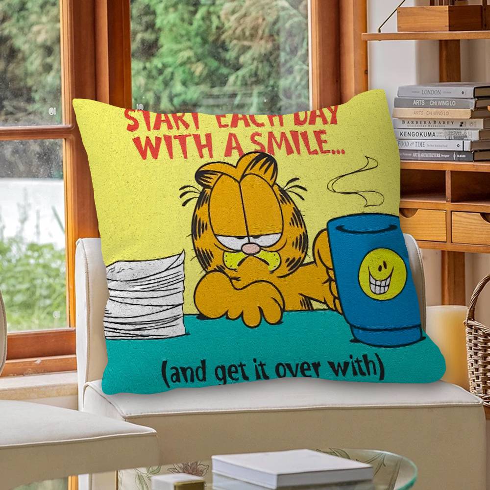 Cute Anime G-Garfields Cat Cushion Cover Decorative Pillow Sofa Home Decor case pillow cases