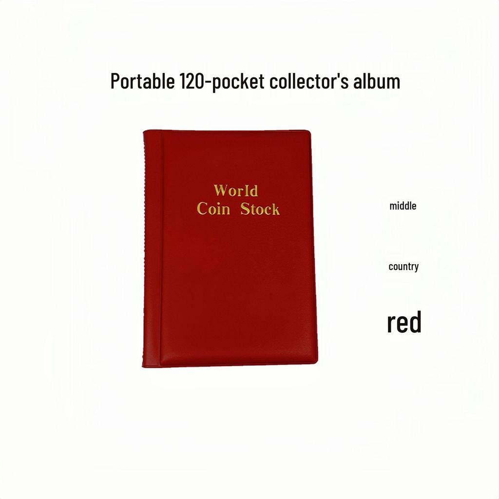 120-Pocket Large Capacity Coin Collection Album for Ancient and Commemorative Coins