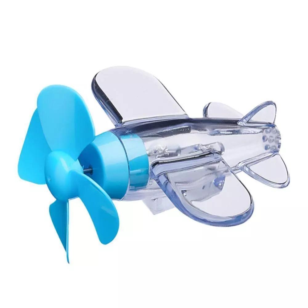 

Plastic Wind Power Generation Airplane Red Blue Yellow Transparent LED Light LED Light Airplane Aircraft Ornament синій